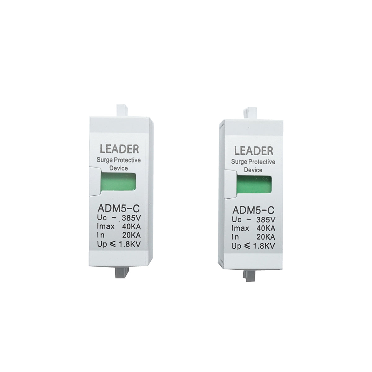 Set of 2 cartridges for AC surge arrester SPD 2P-40KA Leader